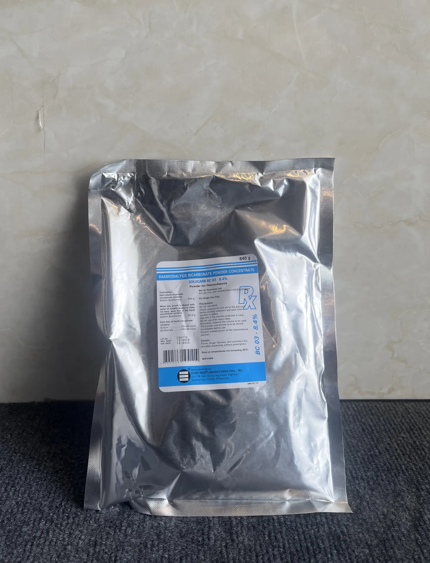 Solucarb Bicarbonate Powder — product photo