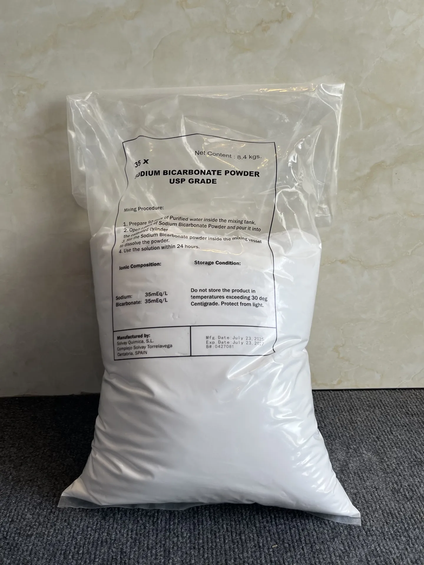 Sodium Bicarbonate Powder USP — product photo