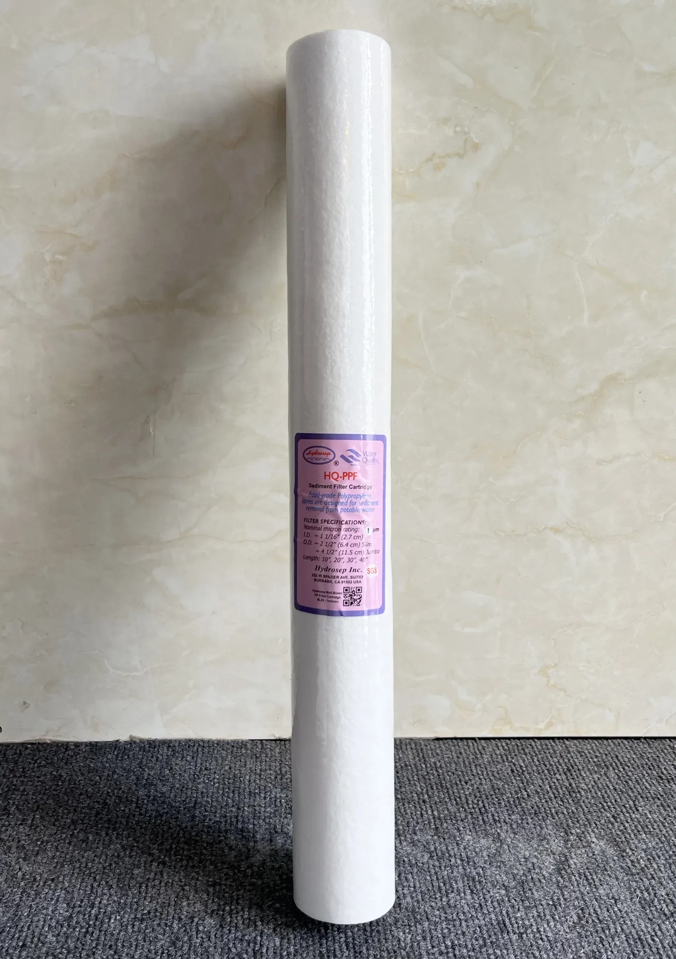 Sediment Filter Cartridge 20″ Slim — product photo