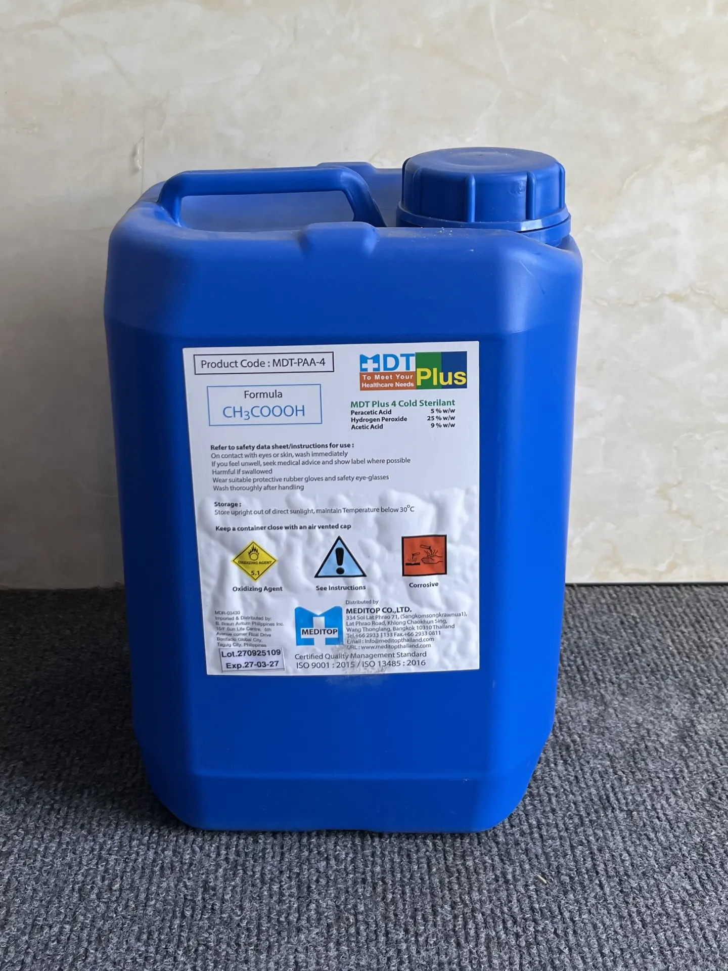 MDT Plus 4 Cold Sterilant — product photo