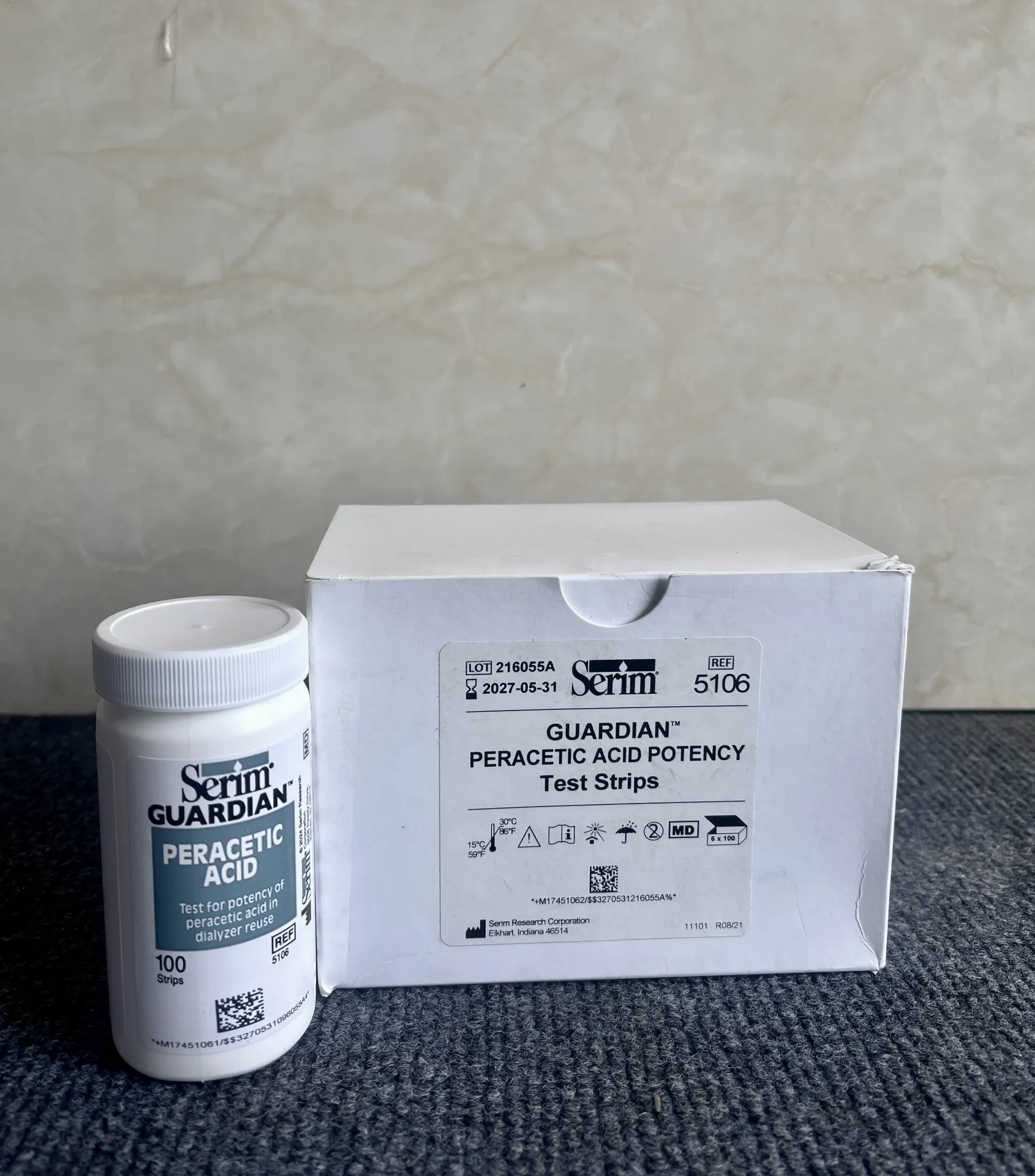 Peracetic Acid Potency Test Strips — product photo